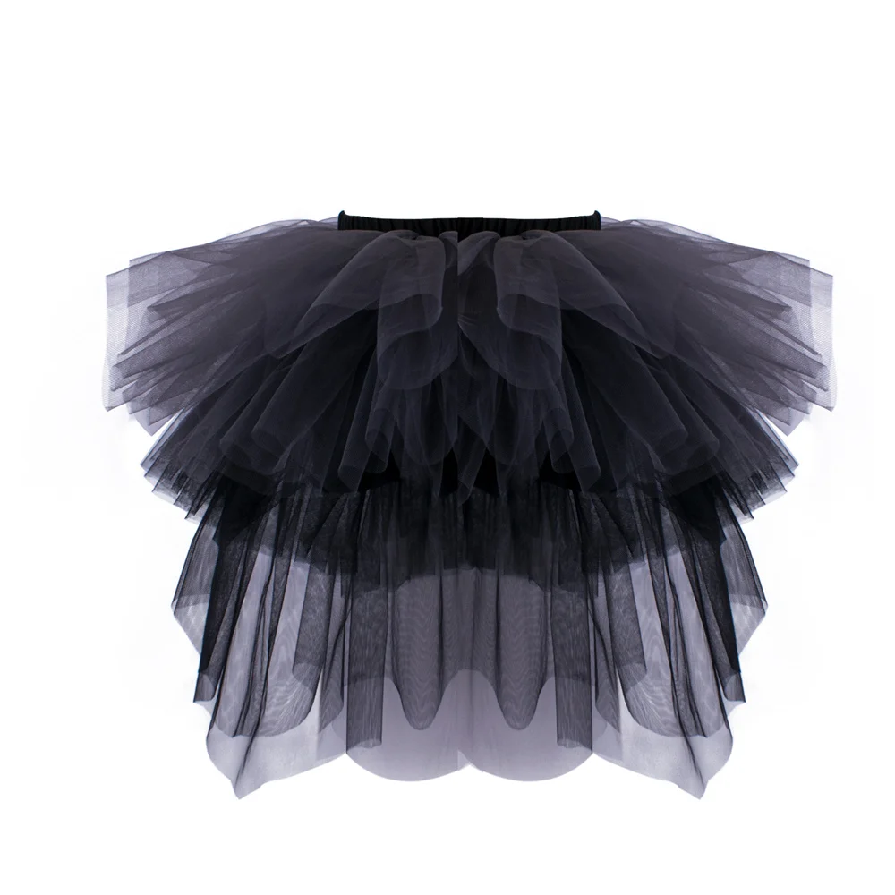 Spring Baby Girls Tutu Cake Skirts Elegant Ruffles Long Girls Elastic Waist Party Lace  Mid-Calf Tulle Skirt 2-8YsY