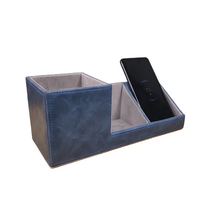 
10W Wireless Charger 2021 Blue Pen Holder available for Smart Phone compatible 5W and 7.5W 