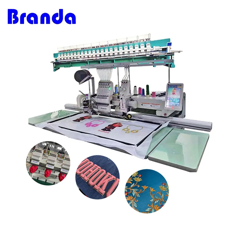 Easy to Operate 10 Heads 9 Needles Computerized Embroidery Machine Commercial Embroidery Machine Price