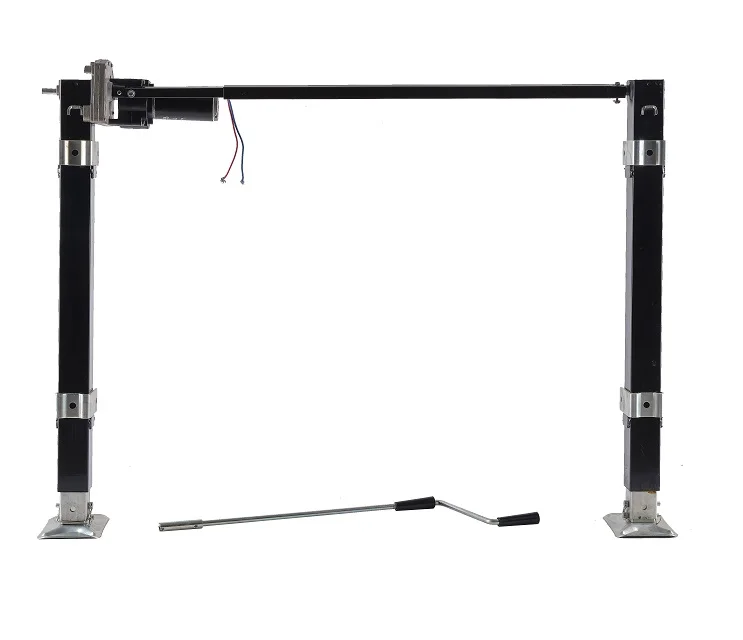 Caravan Trailer fifth wheel landing gear support for RV