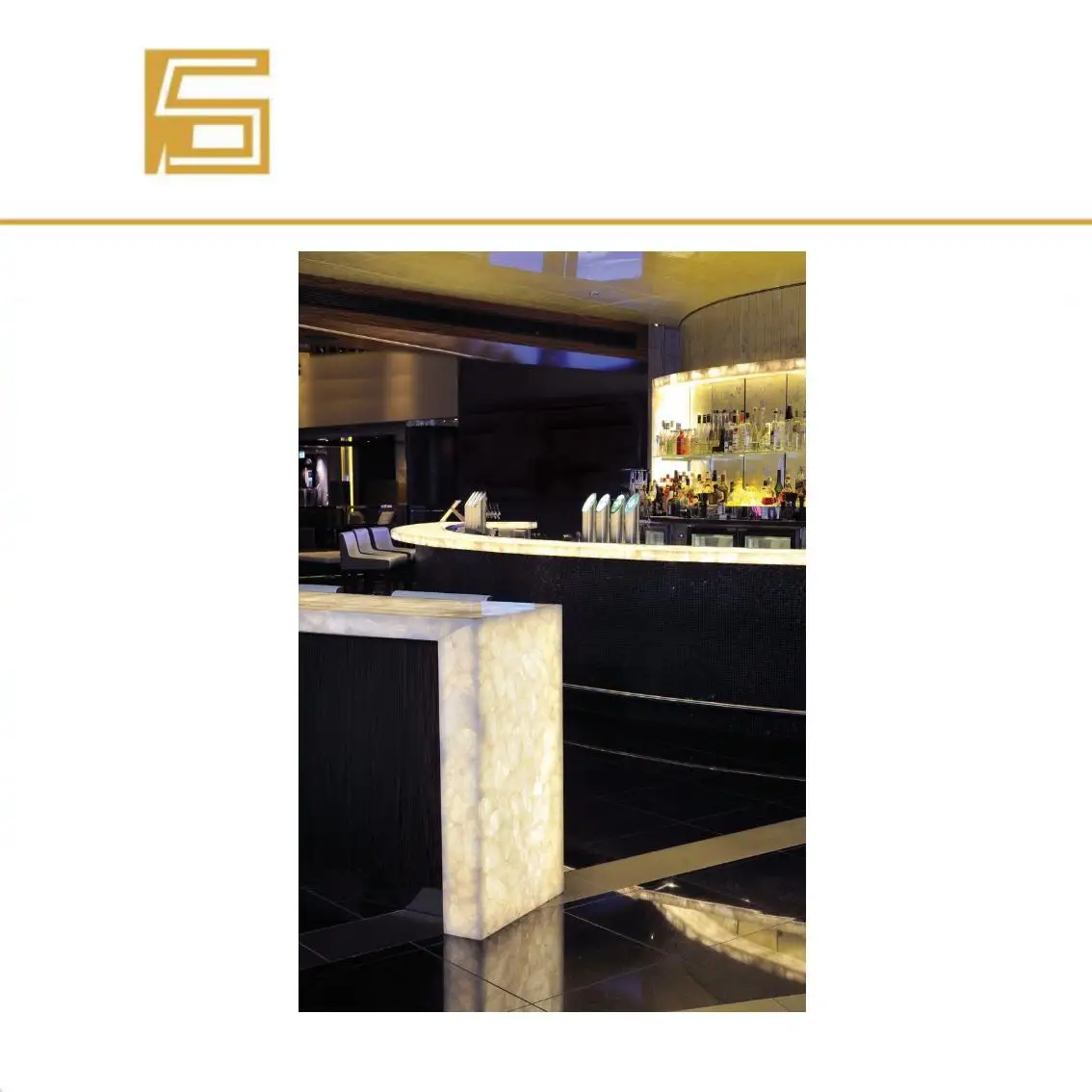 New design stone light led marble stone lumi stone kitchen top with led light