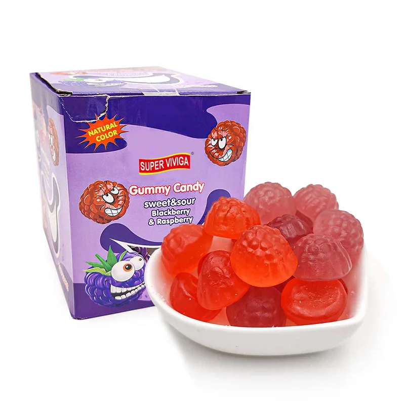 Wholesale 4d Strawberry Gummy Soft Confection Sour &Sweet Candies 3d Jelly Sweets