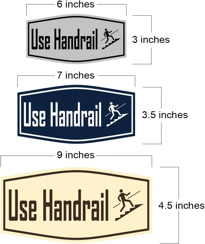 Securun 2024 Hot Selling Premium Manufacturer Factory Wholesale Custom Use Handrail Sign 4.5 * 9 Inches Custom Door Plate