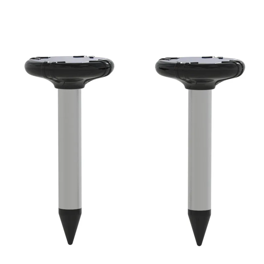 Original Black color solar power mouse mole trap garden outdoor armadillo repellant