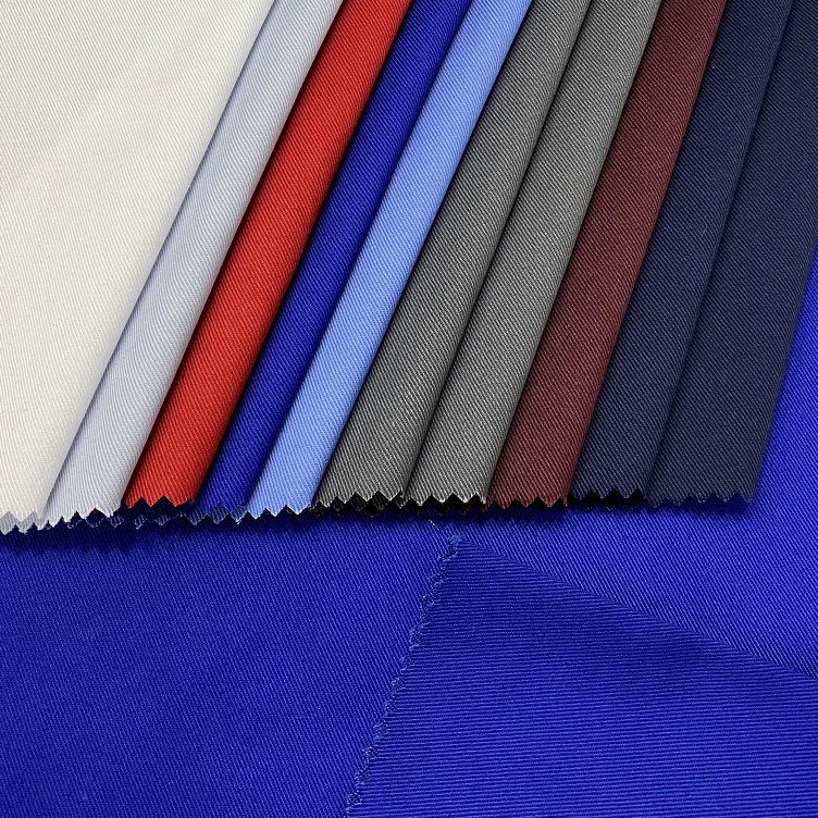 Fashionable Soft Plain 65% Polyester 35% Cotton  Fabric Twill Hospital Uniform Fabric TC Twill Fabric For Workwear