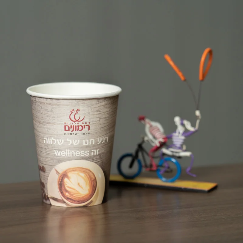 Cheap Cafe Home And Party Use Paper Cup Fan Oversized Paper Tea Cup