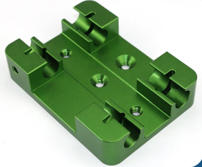High quality high end green anodized cnc machining part