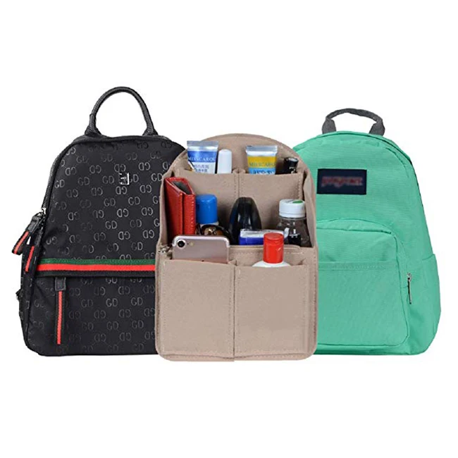 Lightweight sturdy felt backpack organizer insert Bag organizer