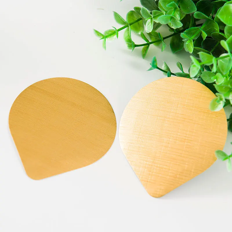 Custom disposable printing die cut cross embossed aluminum foil yogurt PP PS PET plastic cups sealing film lid