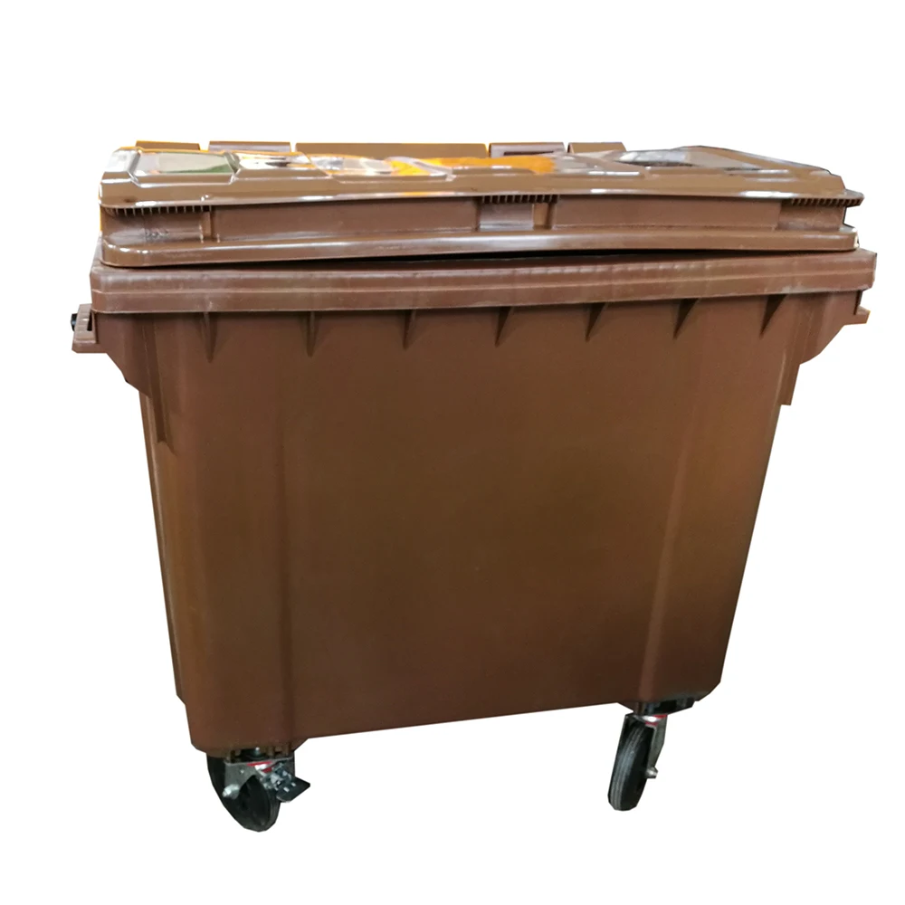 1100L с EN840 HDPE пластиковый дизайн Скип-корзина