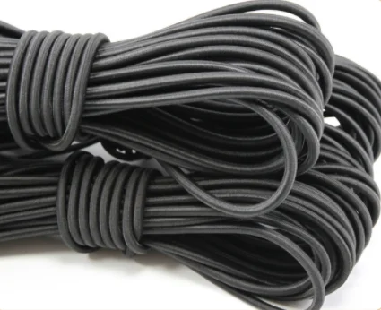 Drawstring Shoelaces for Clothing Backpack Bags for Home Textile Macrame Elastic Cord Stretch String Rope Band Waterproof 3mm