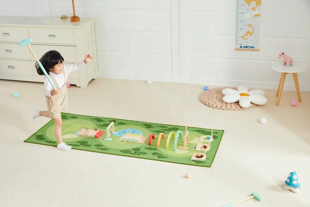 2022 Asweets New Arrival Wooden Toys Golf Game Mini Set For Kids