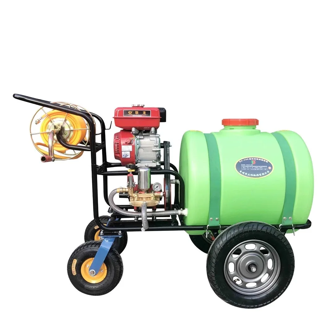 petrol agriculture sprayer push type medicine cart crop sprayers