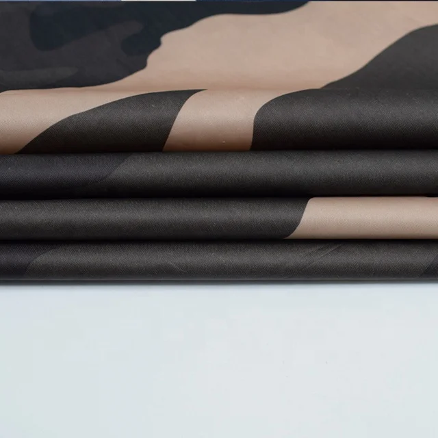 100%Polyester Coated Taffeta Waterproof Camouflage Fabric