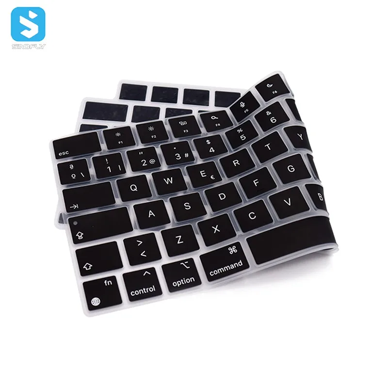 EU Spanish Version Silicone Protector Skin Keyboard Cover For Macbook Pro 14 16 inch 2021 A2442 A2485