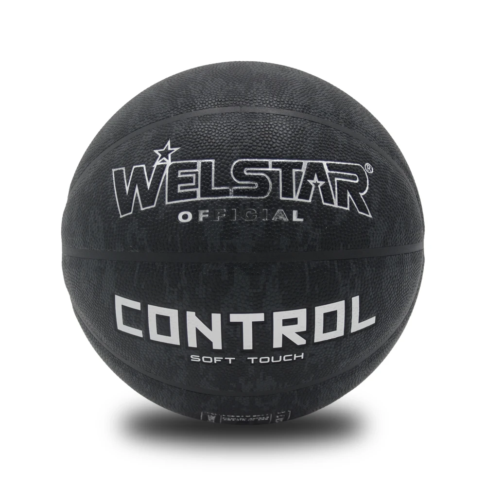 Official Size 7 Basketball Customized Logo Printed in Colorful Laminated PU Leather Butyl/Rubber Bladder for Training