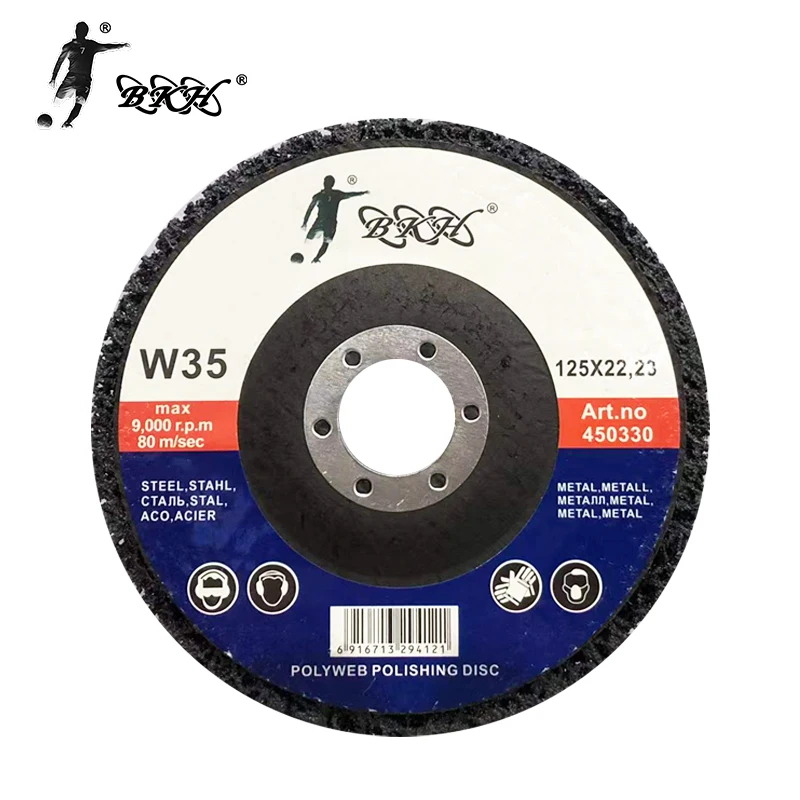 BKH Poly Strip Disc Abrasive Wheel Paint Rust Remover Clean Strip Disc for Durable Angle Grinder Car Truck Motorcycles