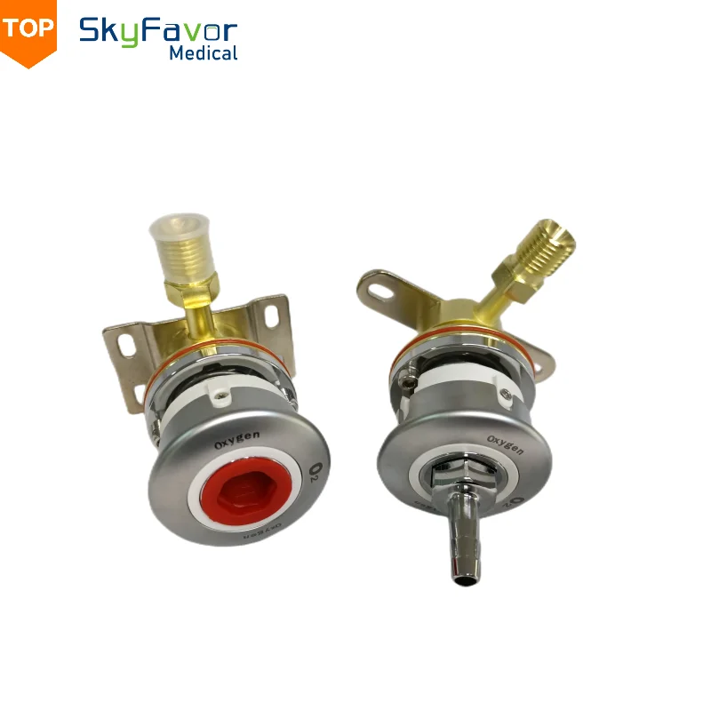 DIN Standard console wall mounted thread hose box type Medical connector gas terminal