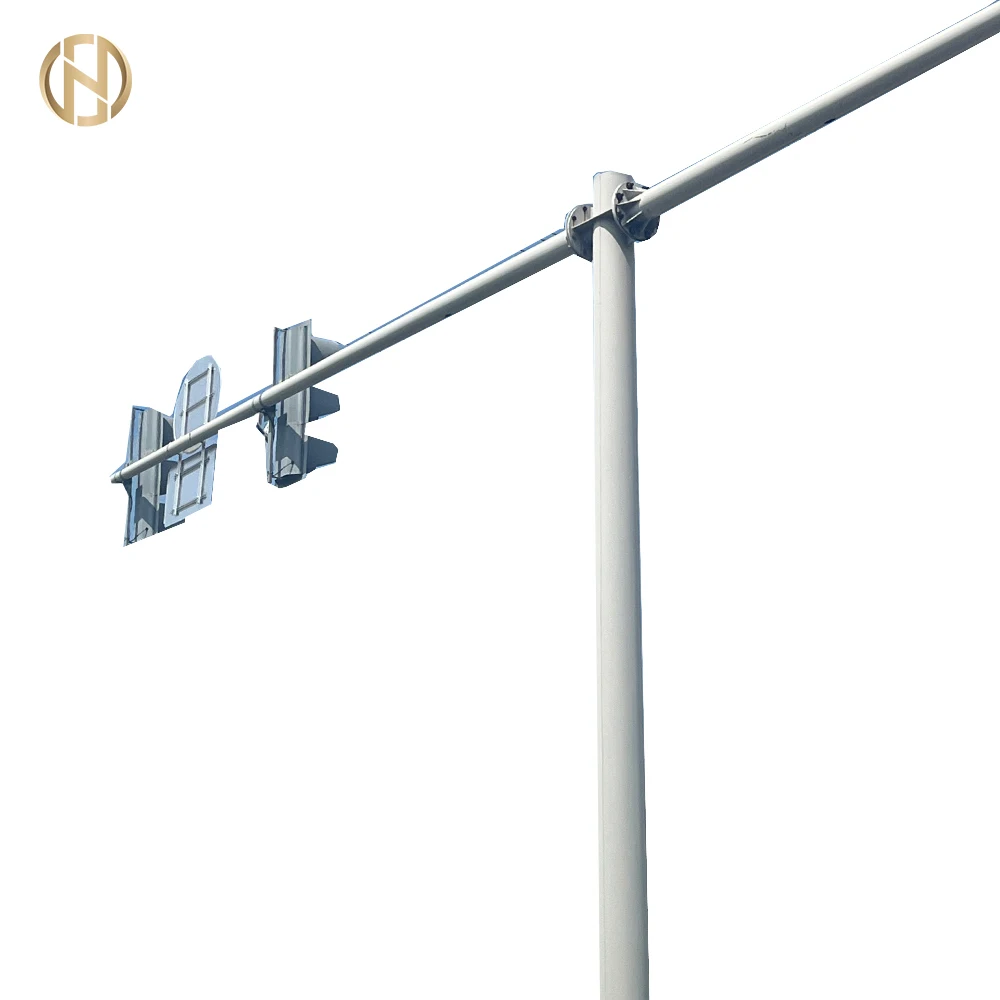 Yixing Futao Factory Directly Outside Octangle Galvanized Steel CCTV Camera Traffic Light Signal Pole