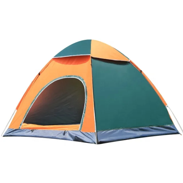 Quick Tents Yellow Portable Folding Shelter Anti-mosquito Tourist Waterproof Outdoor 4 Person Camping Tent