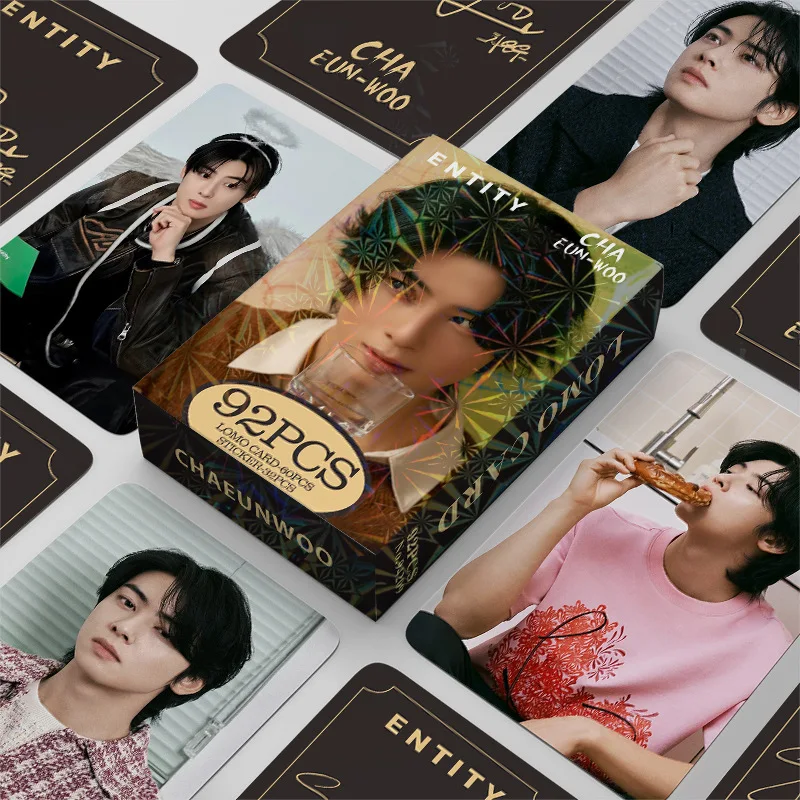 KPOP 92 шт./коробка Cha Eunwoo Фотокарточка Lomo