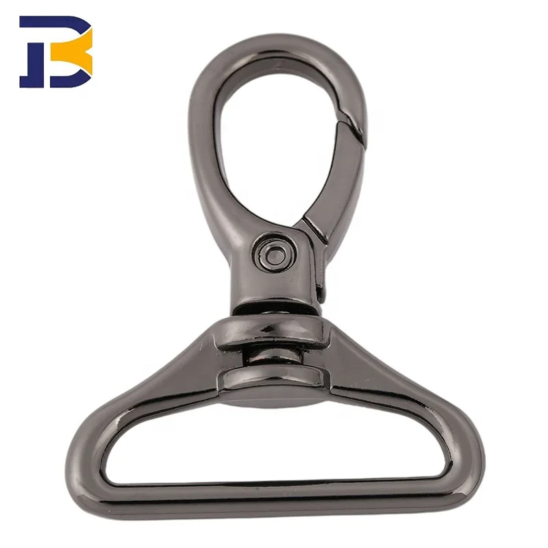 Manufacturer Promotional Small Lock Climbing Keychain Snap Hook Safety Heavy Duty Metal Spring Clip Hook Aluminum Carabiner