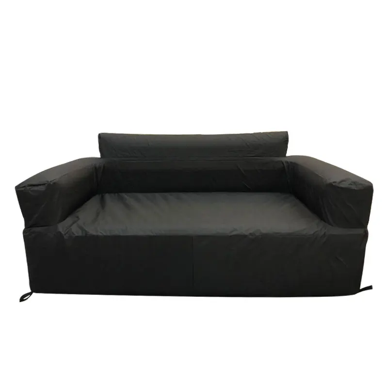 Customized LOGO outdoor fabric two seater inflatable recliner chair with built in pump fast inflatable pumping inflatable sofa