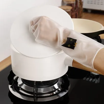 ПВХ прозрачные водонепроницаемые латексные кухонные Прочные Рабочие резиновые перчатки для мытья посуды