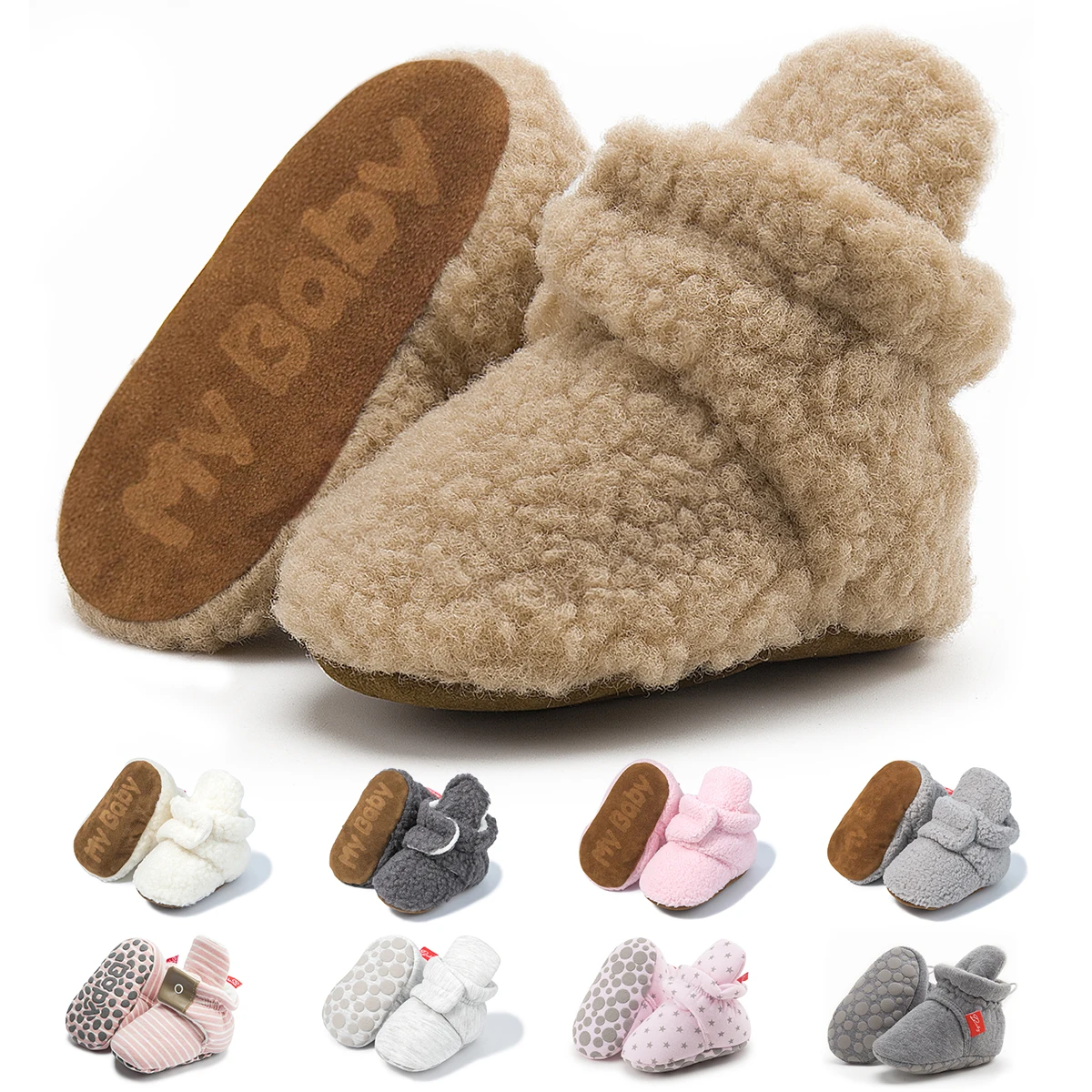 Designer Customization Low MOQ 40 Colors ODM/OEM baby booties first Walker boy and girl boot Baby shoes