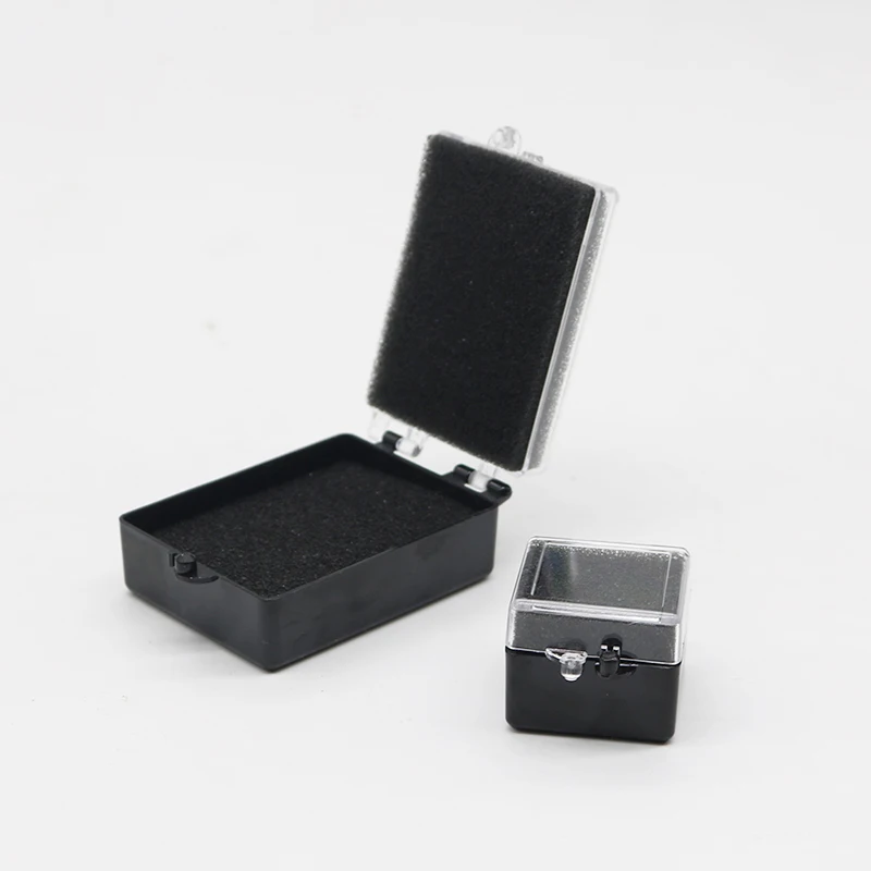 Black Dental Lab Packaging Plastic Box with Foam for Single Crowns Bridge Large and Small