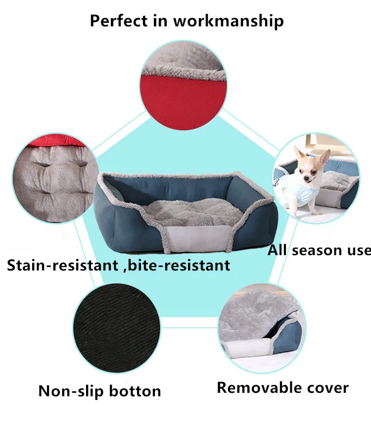 
Super Soft Pet Sofa for Cats Non Slip Bottom Pet Lounger Self Warming and Breathable Pet Bed Premium Bedding 