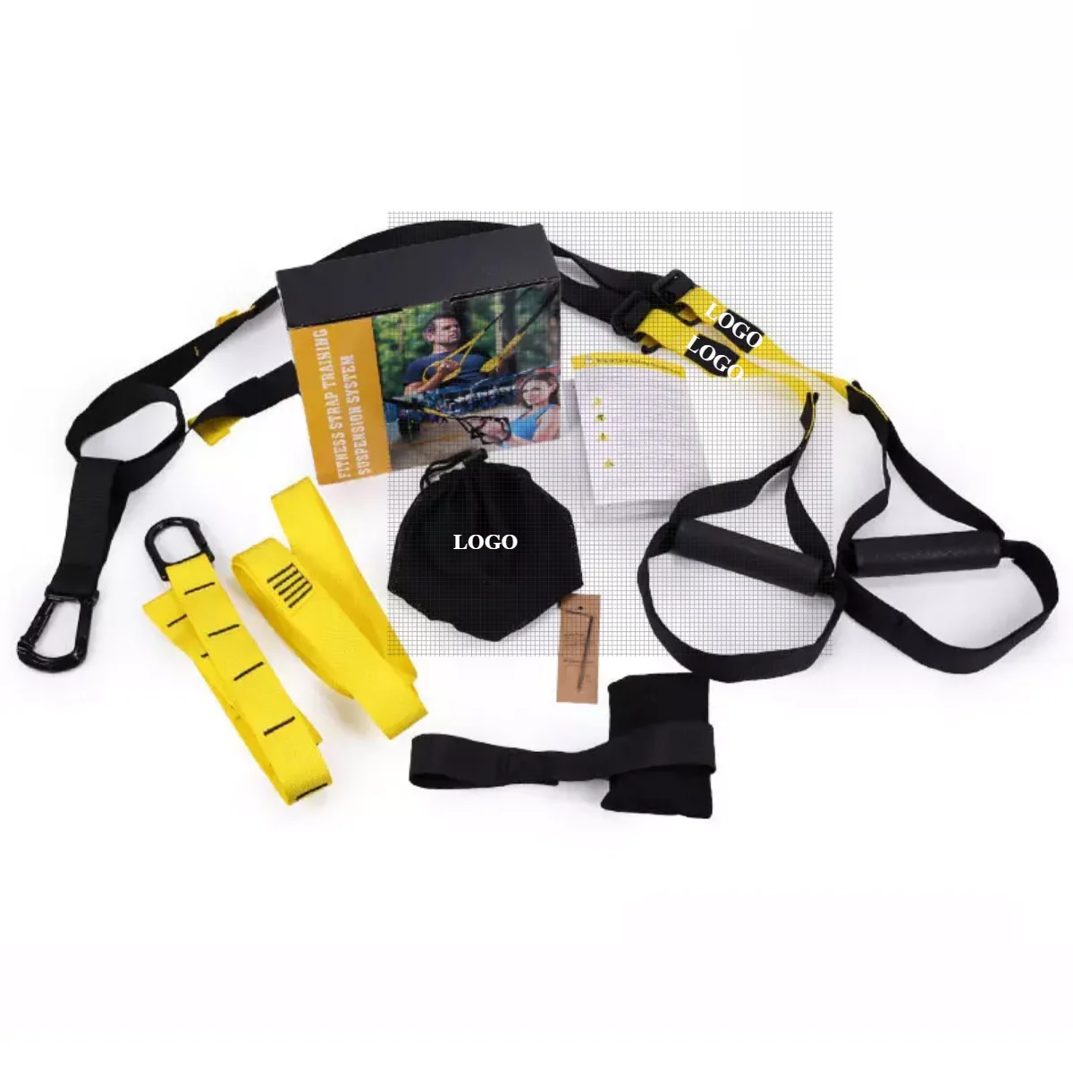 High Quality Nylon Multifunction Home Gym Durable Sling Trainer Strength Fitness P3 Suspension Trainer Straps