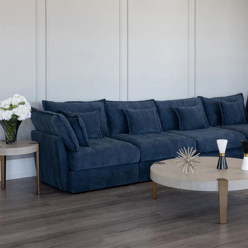 5-Seater Modular Sectional Sofa Ottoman Corner Sectional for Living Room Bedroom Villa Home Use Big Living Room Sofas