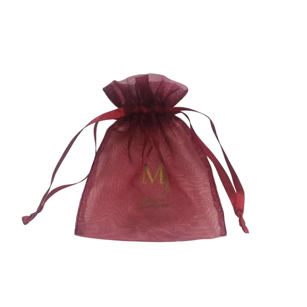 
Drawstring Organza Bag Custom Printed Organza Gift Pouch bag Drawstring Jewelry Pouch Drawstring Jewelry Pouch With Logo 