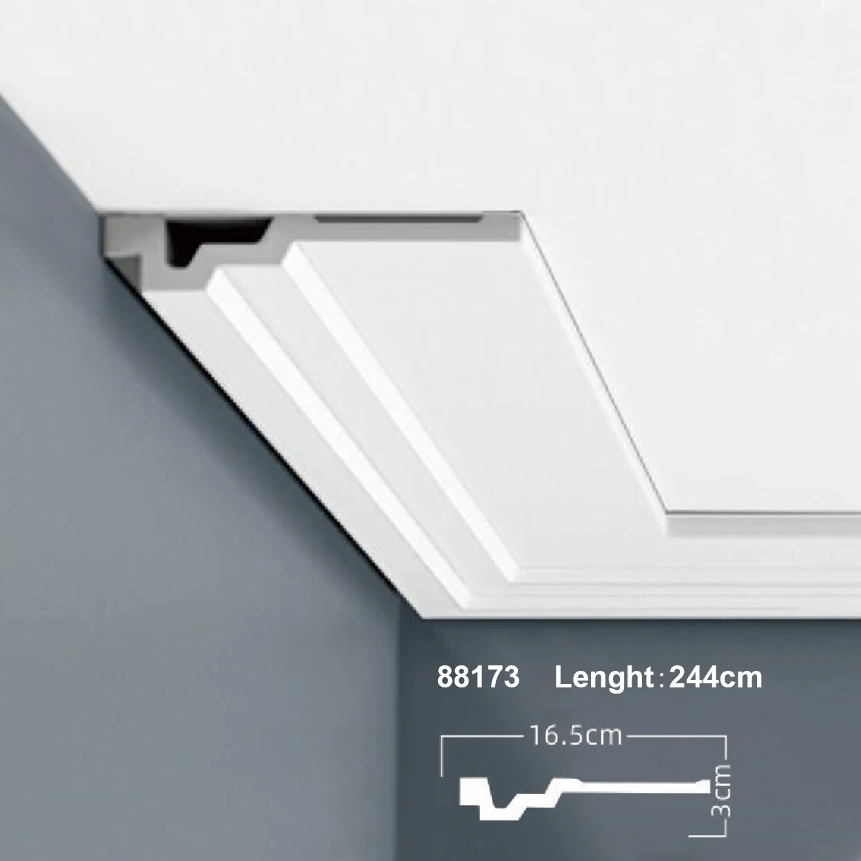 Auuan European Luxury Craft PS Moulding Ceiling Cornice for Home Decoration pu cornice malaysia