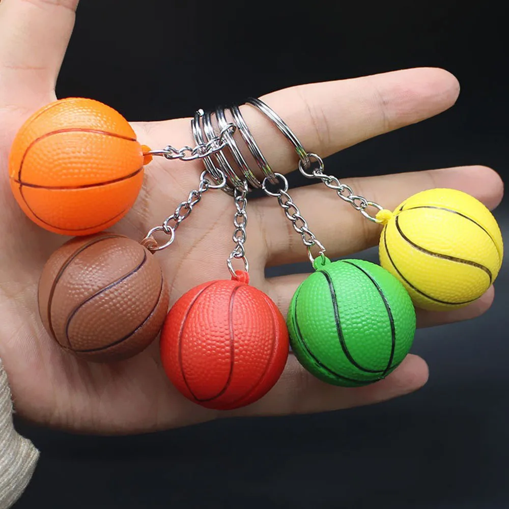 Basketball Keychains Mini Sports Ring Ball Keychain Keyring Creative Gifts Accessories Souvenir Party Favors Bag Decoration Gift
