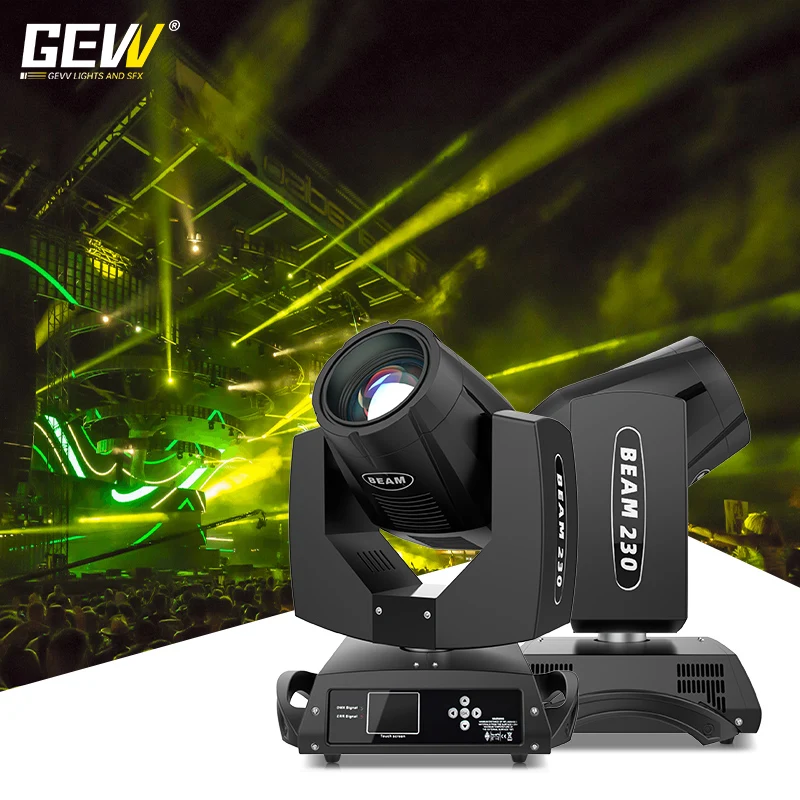 GEVV Stage Lighting DMX 7R 230W Sharpy 7r Beam Moving Head Light for Wedding DJ Bar