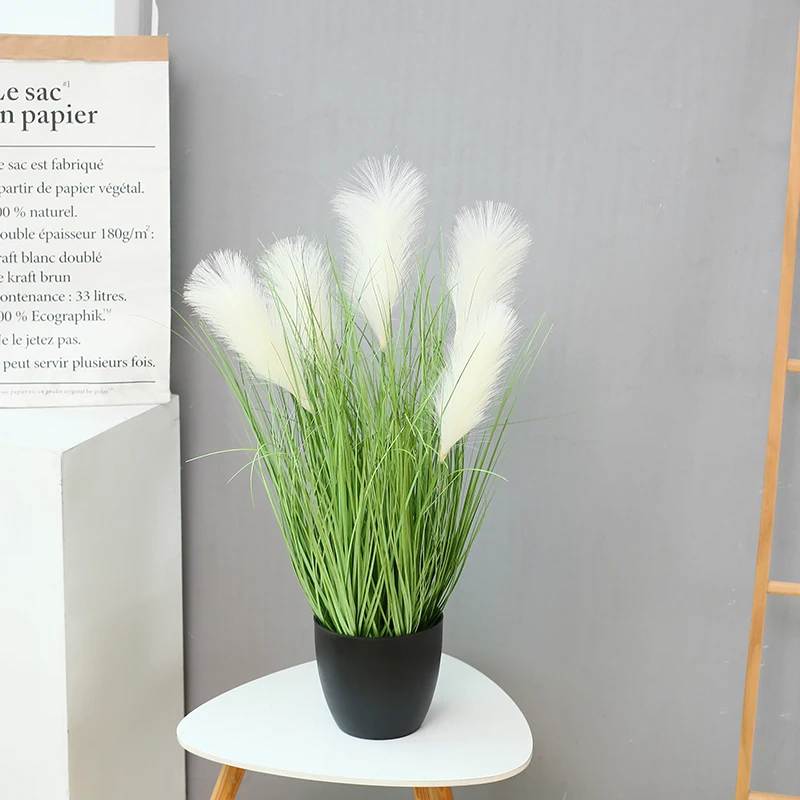 JIAHUI Hot sale artificial grass bonsai grass plant reed grass low price wholesale high quality