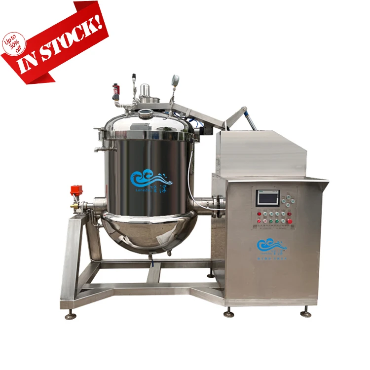 High Capacity Electric Candied Fruit Vacuum Cooking Kettle Lemon Strawberry Sugar Dipping Pot Machine for Sale