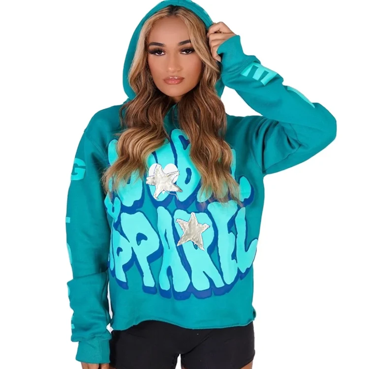 Tracksuit 450Gsm Cotton Hoodie Set Oem Logo Custom Pullover Tapestry Puff Printed Hoodies Streetwear Sweatpants And Hoodie Set