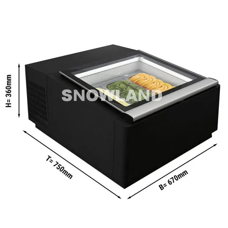 Small Countertop Ice Cream Display Freezer Showcase Dubai