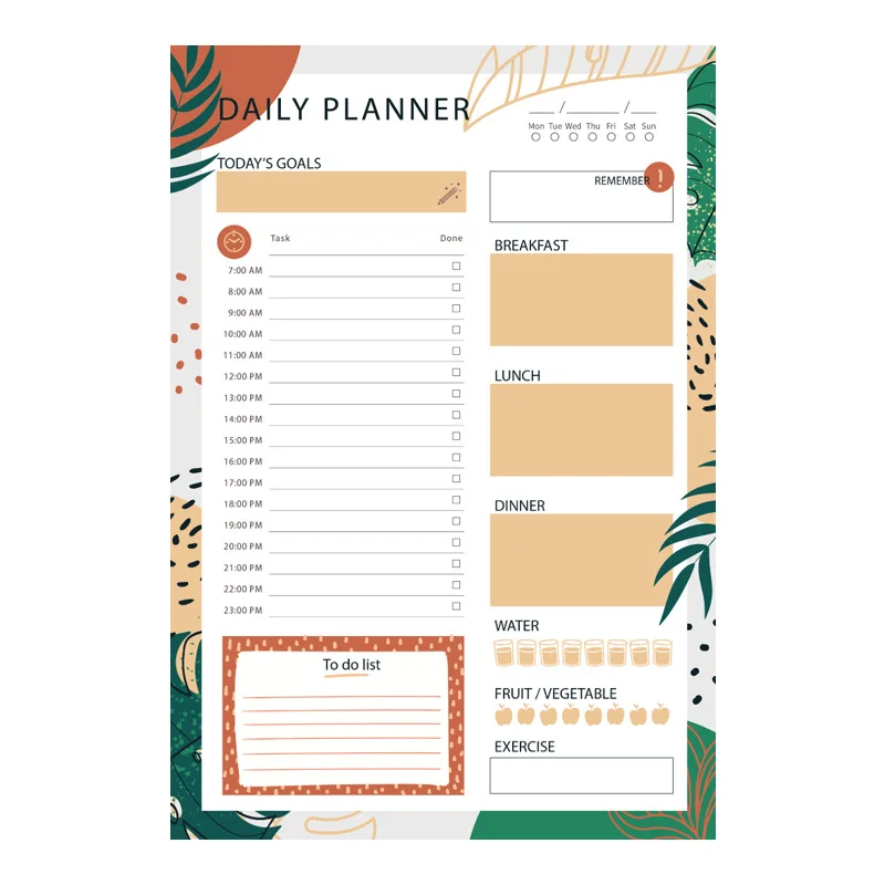 High Quality Cheap Custom Personalized Printing Tear-off Calendar Notepad Personalized Notepads To Do List Memo Note pad