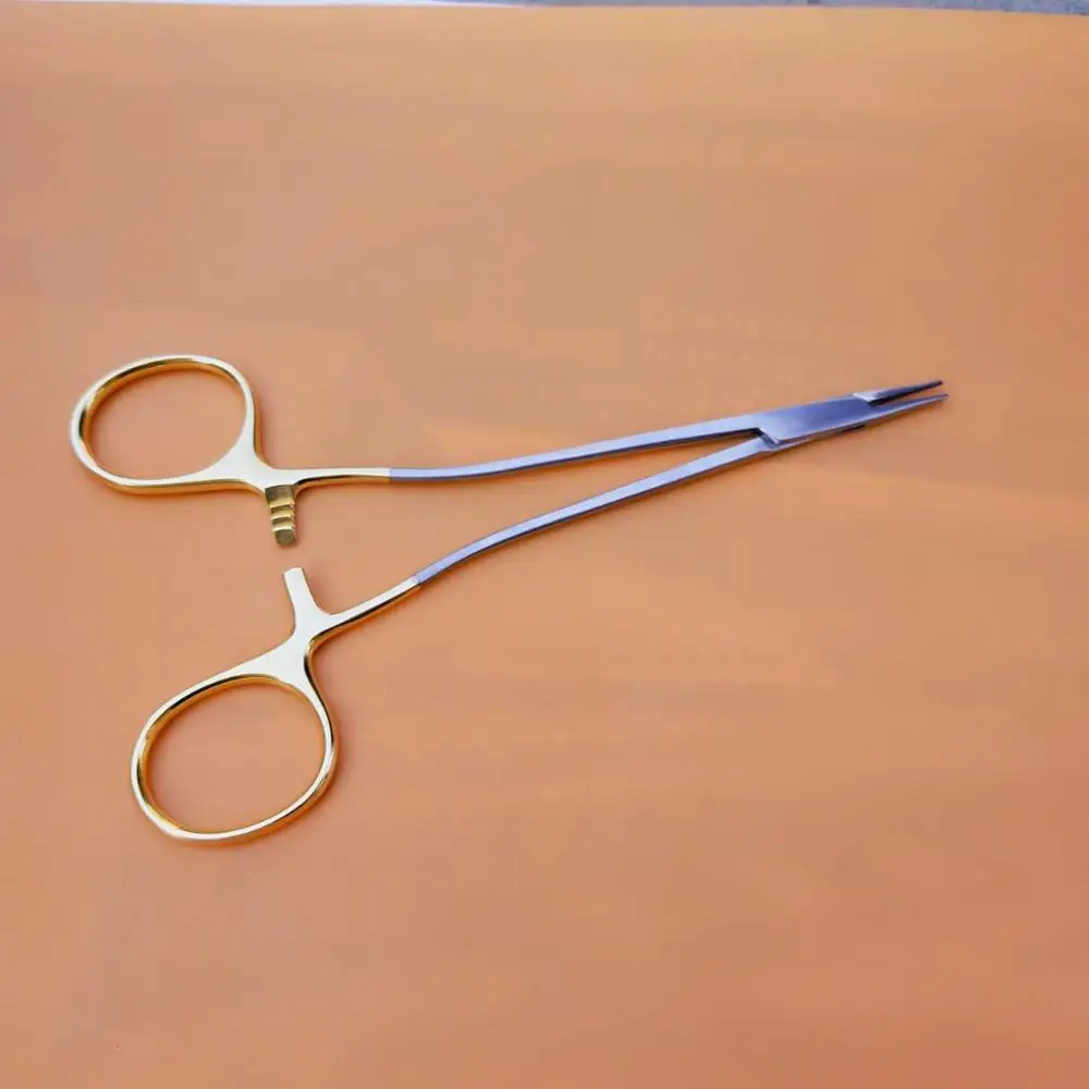 Sarot Needle Holder - Tungsten Carbide Tc Gold 18cm German High Quality Suppliers mahersi