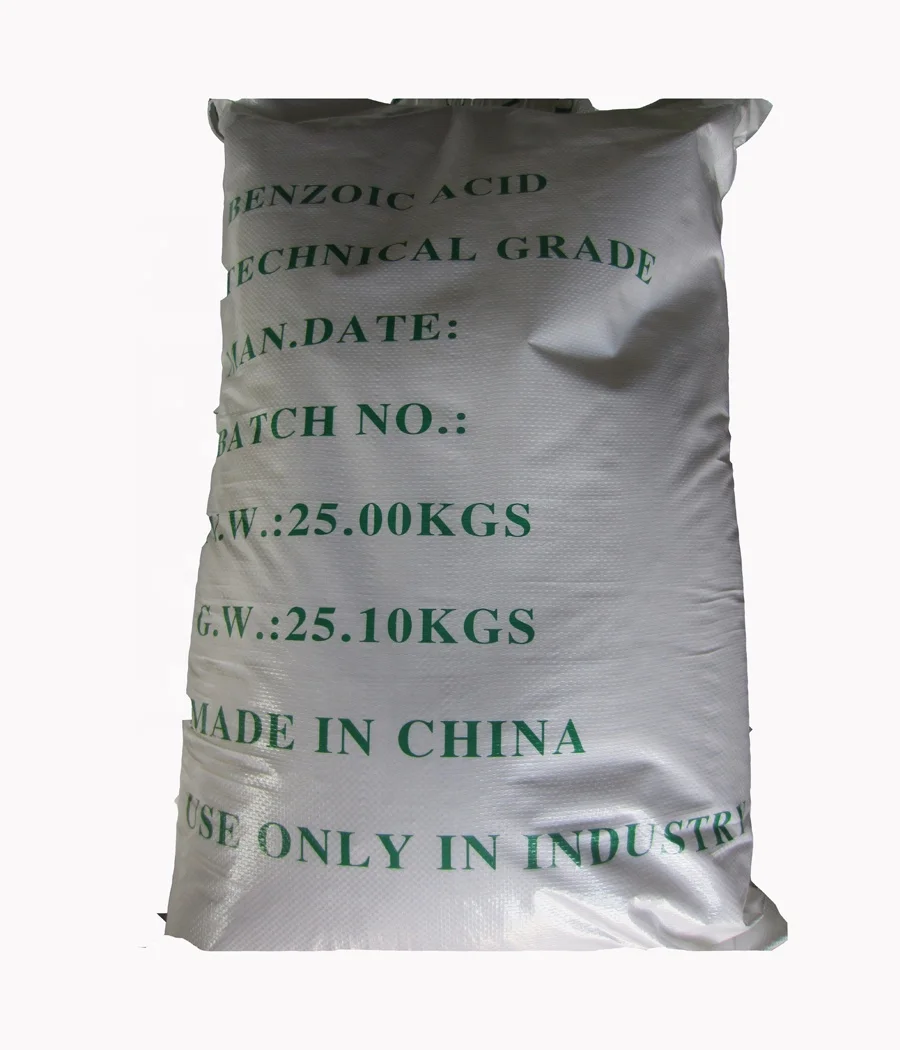 
Tech Grade Preservatives Crystal Powder Benzoic Acid 