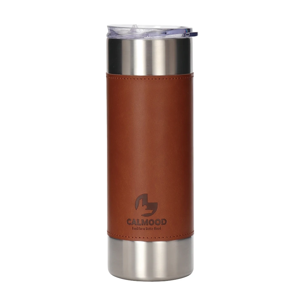 Custom Insulated BPA Free Double Walled 20oz Tumblers Slim Stainless Steel Black Tumbler With Straw