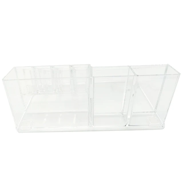 wholesale clear cosmetic  Brush Desk Organizer acrylic jewelry Make Up Storage Box Facial Mask And Lipstick Rack