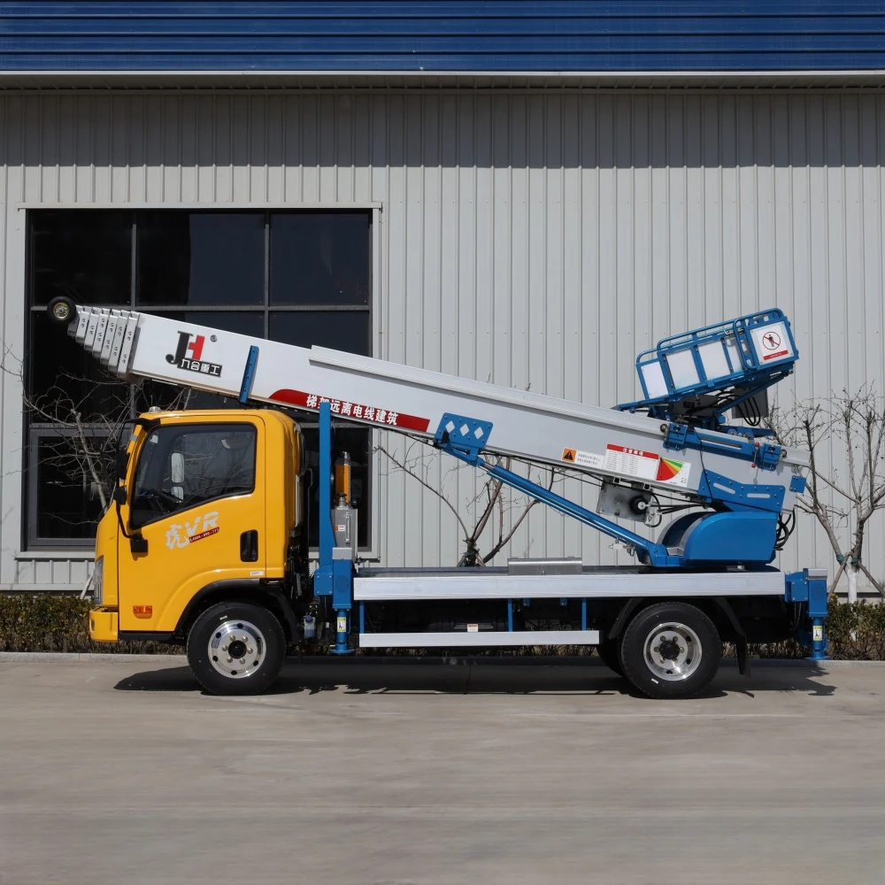 Construction Furniture Lift Telescopic Boom Hydraulic Manlift High Altitude Mobile Mounted Vehicle 32m Ladder Lift Truck