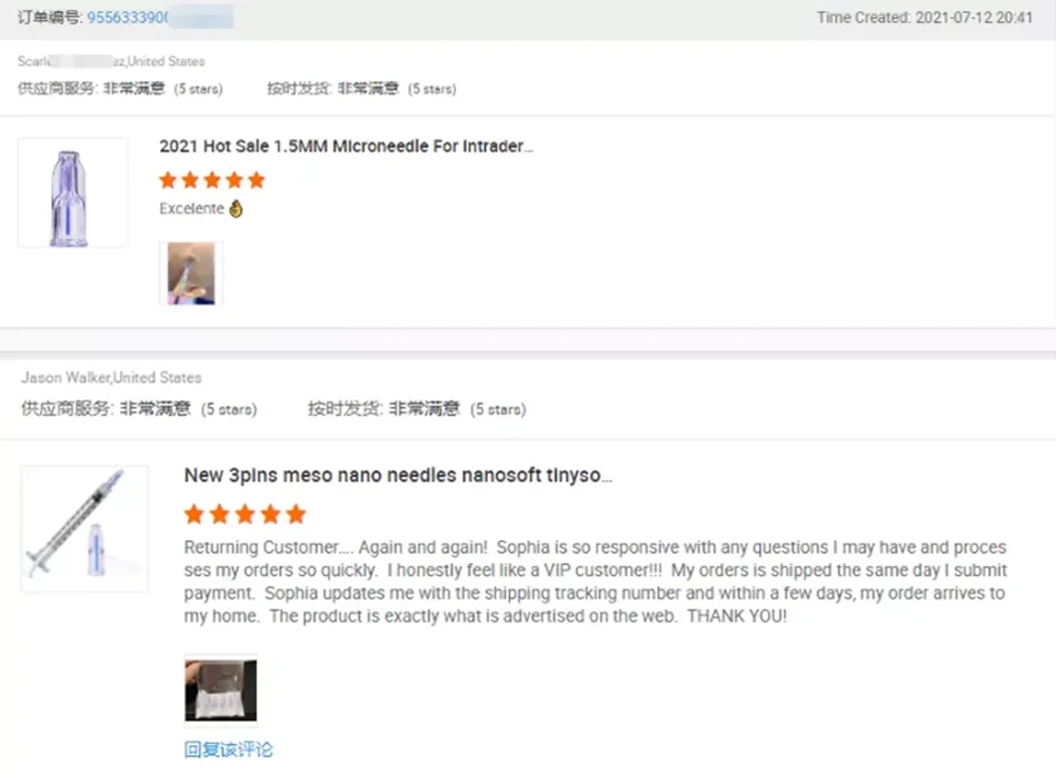 0.6mm 34g Agujas Nanosoft New 3pins Meso Nano Needles 0.6mm Agujas Nano Soft Microneedles Microagujas Nanosoft