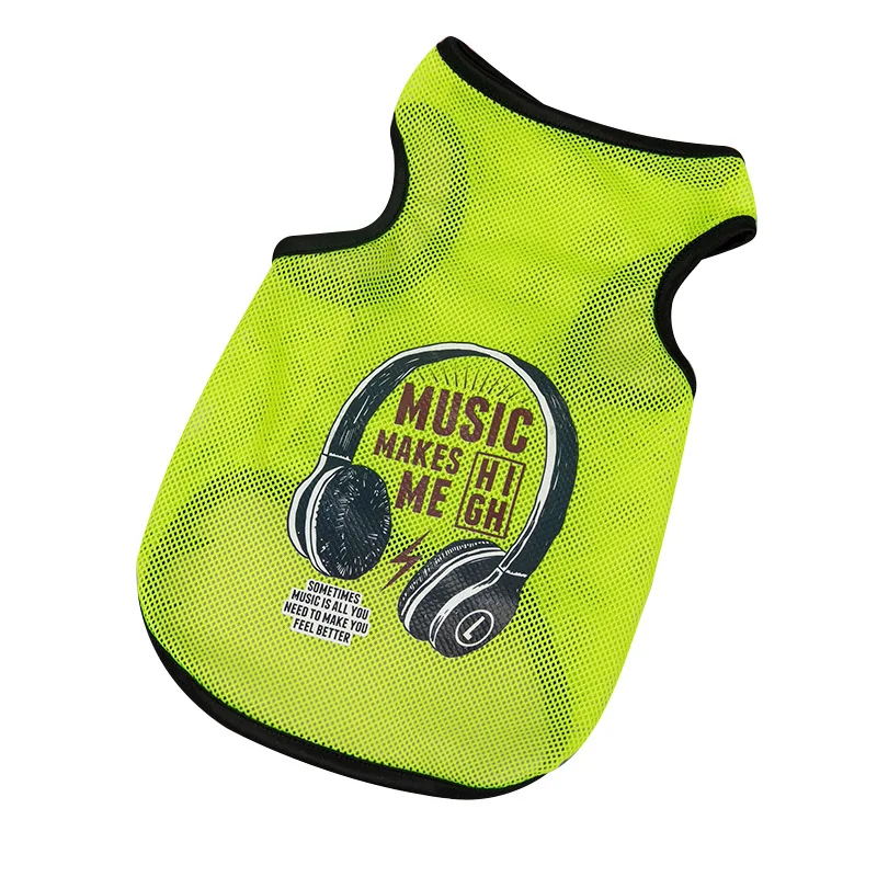 Doggy Apparel Sleeveless Pet Hawaiian Beach Clothing Dog Vest T-Shirt Costume Dog Shirt Puppy Breathable Mesh Clothes