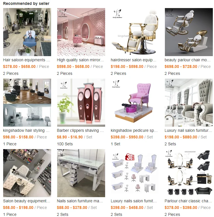 Hair salon furniture.